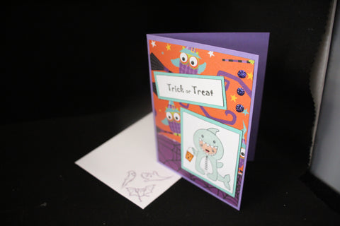 Trick or Treat Halloween Card by Pink Paper Studio