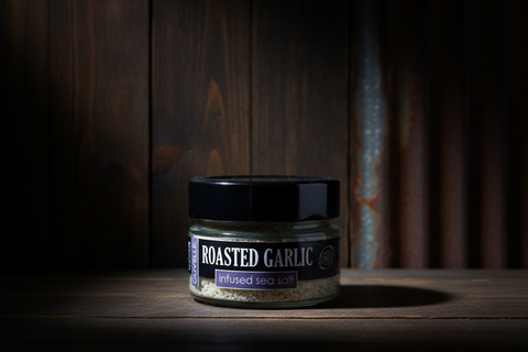 Roasted Garlic Infused Sea Salt by Olivelle