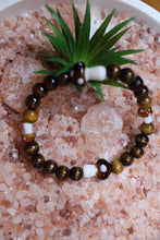 Load image into Gallery viewer, Mushroom Brown Wood Bead Bracelet by Theiss Tye Dye Studios
