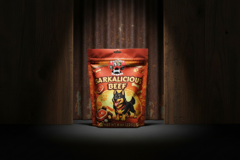 8 0z Barkalicious Beef Pet Treats