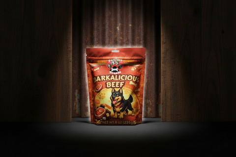 8 0z Barkalicious Beef Pet Treats