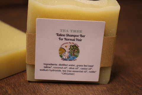 Tea Tree Tallow Shampoo Bar by Creations by the Creek