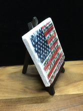 Load image into Gallery viewer, Flag Tile w/ Easel by Ravaged Barn
