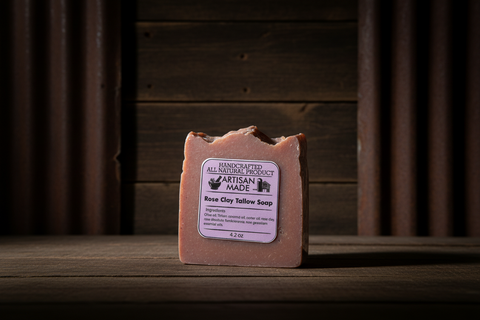 Rose Clay Tallow Soap – Artisan Made