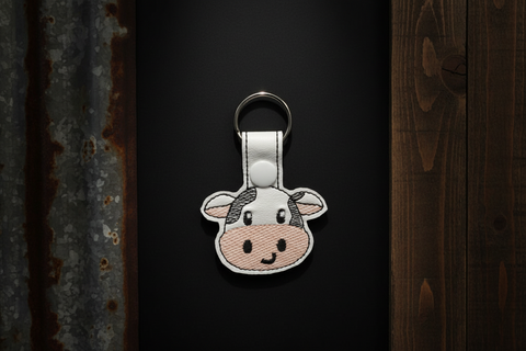 Cow Key Chain by Stitching Critters