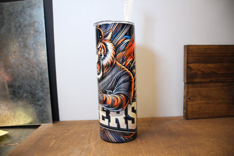 Tiger and Baseball Graphic Multi-Color Volume 20oz June Bugs Drinkware