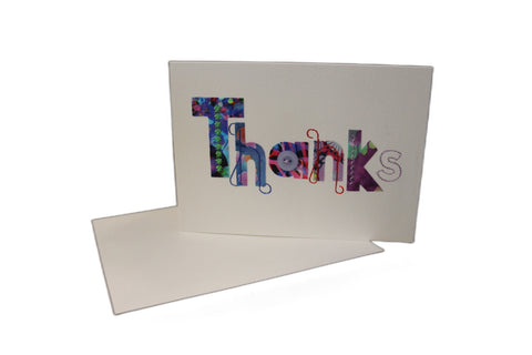 Sukis Creations Thanks Mixed Media Stitched Card