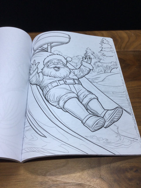 Santa on Vacation Coloring Book