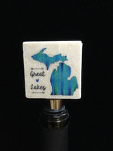 Load image into Gallery viewer, Great Lakes Wine Stopper by Ravaged Barn
