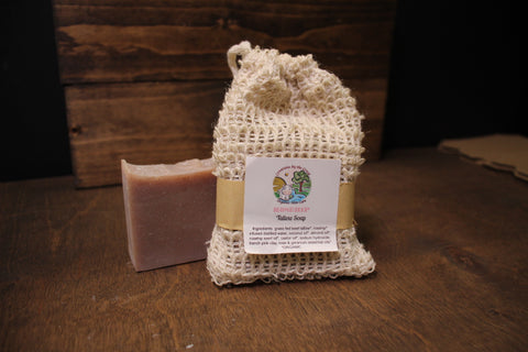 Rosehip Tallow Soap with sisal bag  by Creations by the Creek