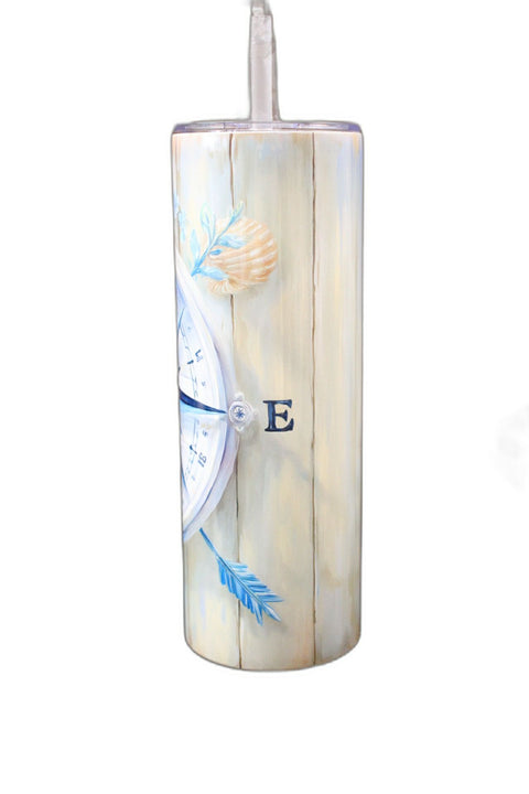 Nautical Compass Stainless Steel Tumbler