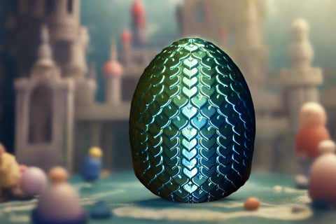 Mystery Dragon Egg Blues and Greens by AMLinspirations Toys