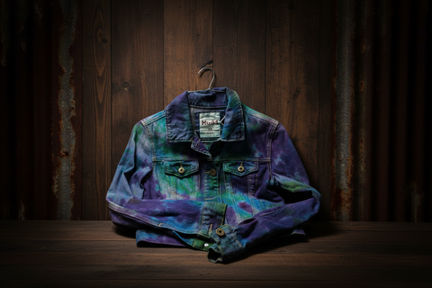 Theiss Tye Dye Studio MUDD Junior XS  Denim Jacket