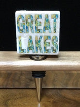 Load image into Gallery viewer, Great Lakes Wine Stopper by Ravaged Barn
