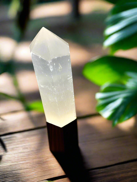 Selenite Tower by Pirate Booty and Crystal Treasures