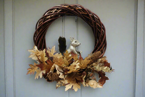 Charming Yet "Nutty" Fall Wreath