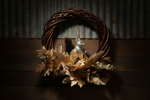 Charming Yet "Nutty" Fall Wreath