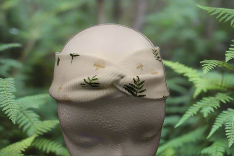 Mushroom  Soft Stretch Twist Headband - Adult