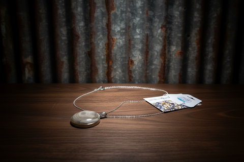 Petoskey Stone Silver Chain Necklace by MI Beachrocks 2