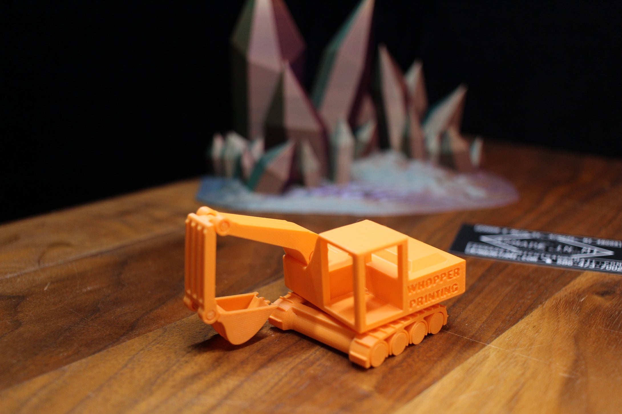 3-D Printed Front End Loader by AMLinspirations Toys