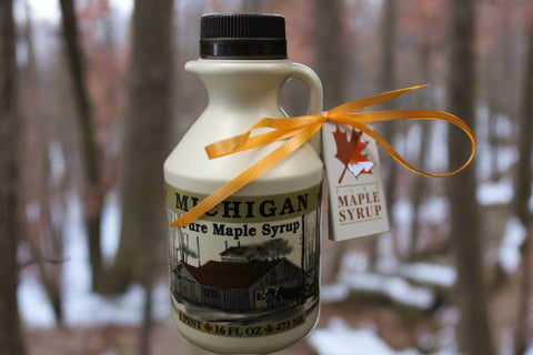 16 fl. Ounces US Grade A Pure Michigan Golden Delicate Taste Maple Syrup