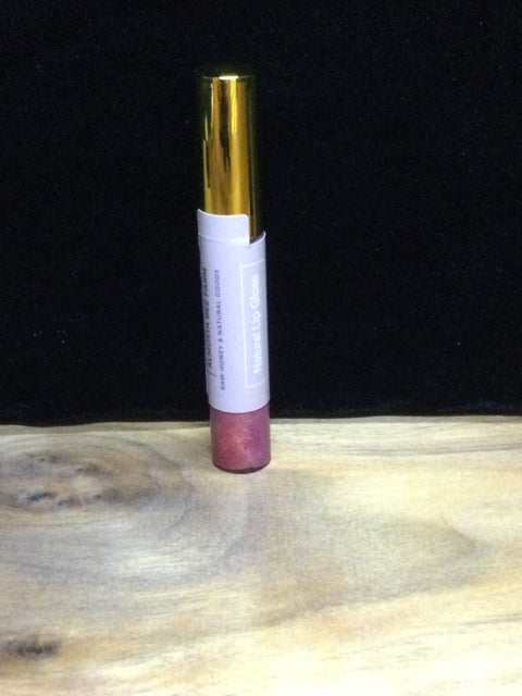 Natural Lip Gloss Tube HINT OF BERRY by Almosta Bee Farm