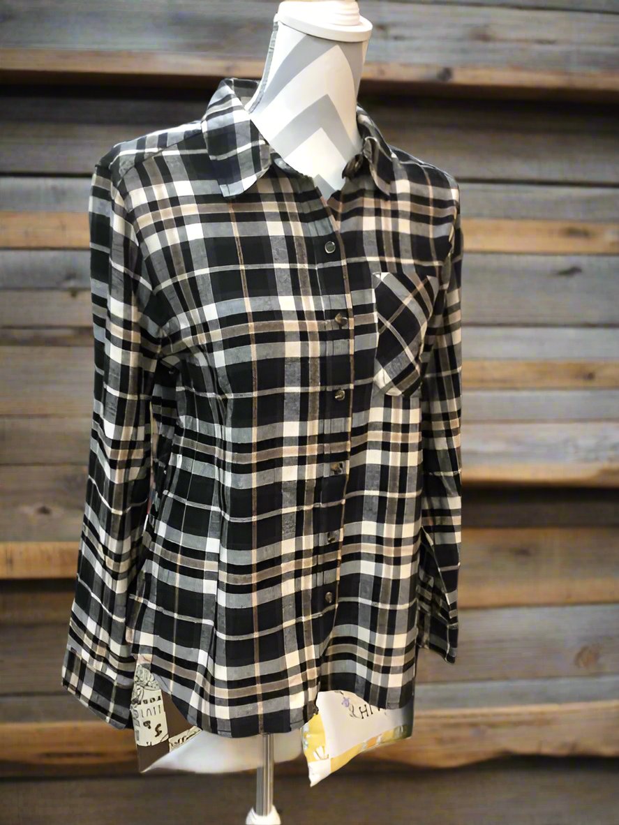 S - Made in MI Plaid Flannel Shirt by Center Road Studio