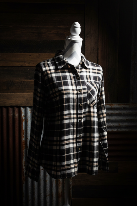S - Made in MI Plaid Flannel Shirt by Center Road Studio