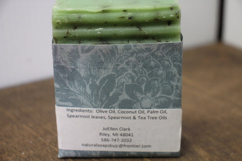 Natural Handmade Mint Tea Tree Soap by Joellen Clark