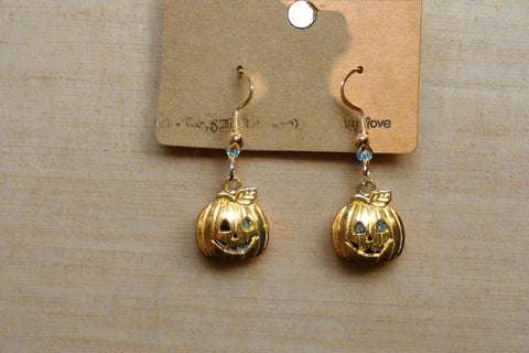 Halloween Pumpkin Earrings Handmade with Love