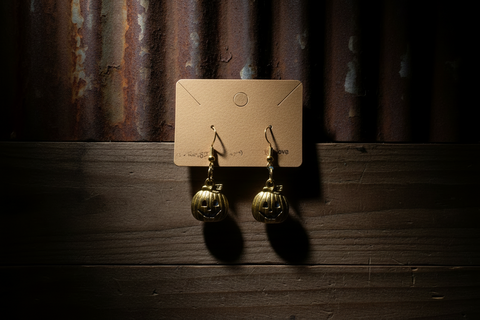 Halloween Pumpkin Earrings Handmade with Love