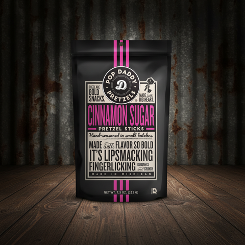 Cinnamon Sugar Pretzel Sticks Pop Daddy Pretzels 15 ounce Snack