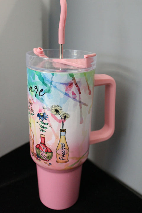 You Are Floral Positivity Tumbler by June Bugs