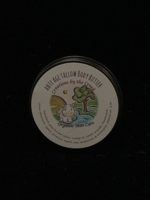 Anti Age Tallow Body Butter, 2oz by Creations by the Creek