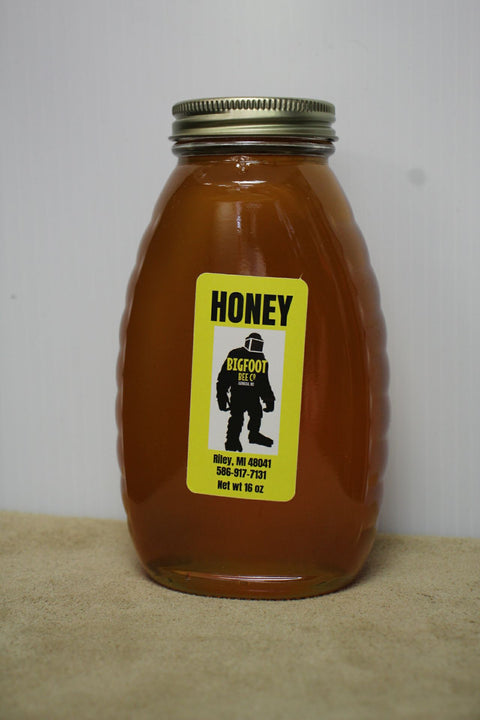 BIGFOOT BEE CO RAW MICHIGAN HONEY 16 OZ