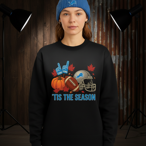 Lions Football Season Crewneck Sweatshirt