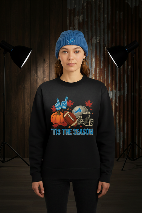 Lions Football Season Crewneck Sweatshirt