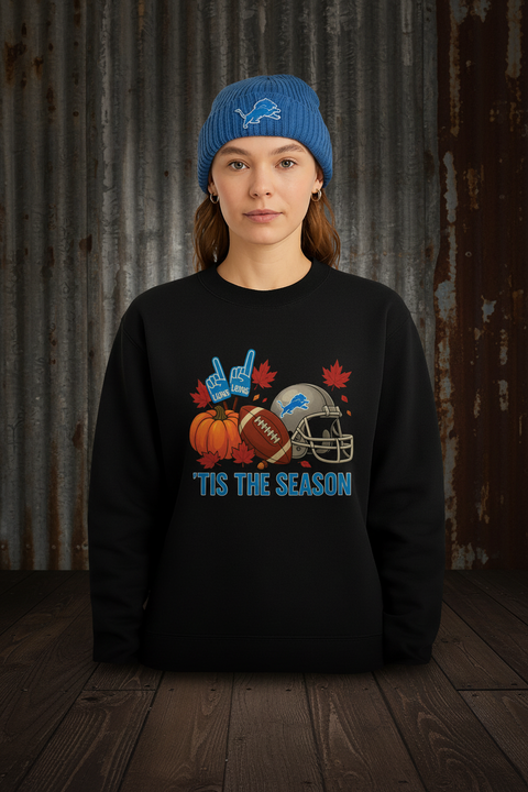 Lions Football Season Crewneck Sweatshirt