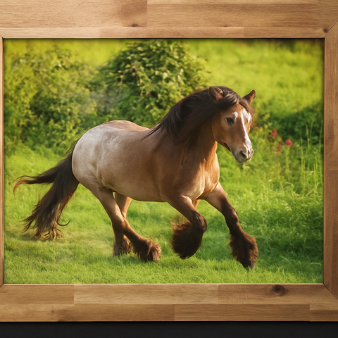 Design Horse Brown Genna Card Wall Art & Prints