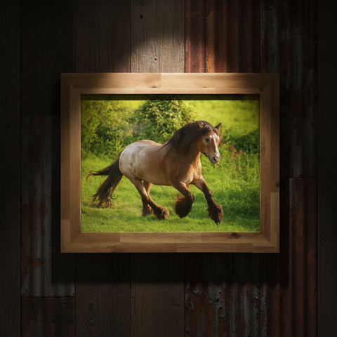 Design Horse Brown Genna Card Wall Art & Prints