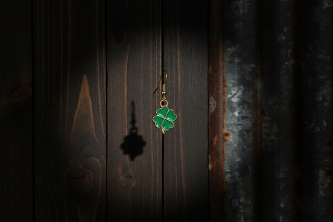 Lucky Clover Charm Earrings