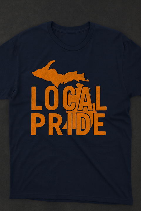 Local Pride Michigan Navy Tee