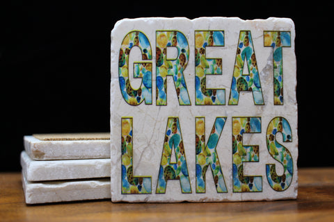 Great Lakes Multi Rocks Coaster by Ravaged Barn