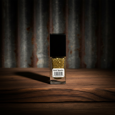 Rugged Beauty Gold Sparks Nail Polish