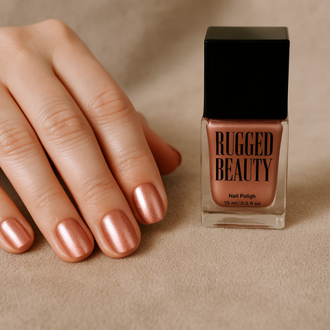 Rugged Beauty Rose Gold Nail Polish