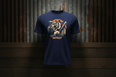 Roaring Tiger Detroit Skyline Tee