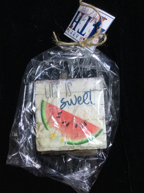 Life is Sweet Tile w/ Easel by Ravaged Barn