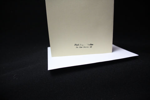 Pink Paper Studios Congratulations Card With Lace and Florals