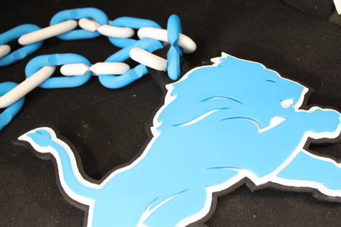Honolulu Blue Detroit Lions Fan Chain