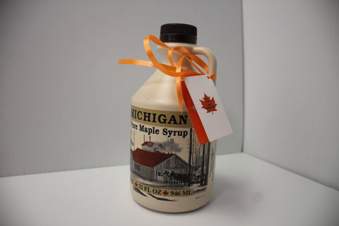32 fl. Ounces US Grade A Pure Michigan Dark Robust Taste Maple Syrup